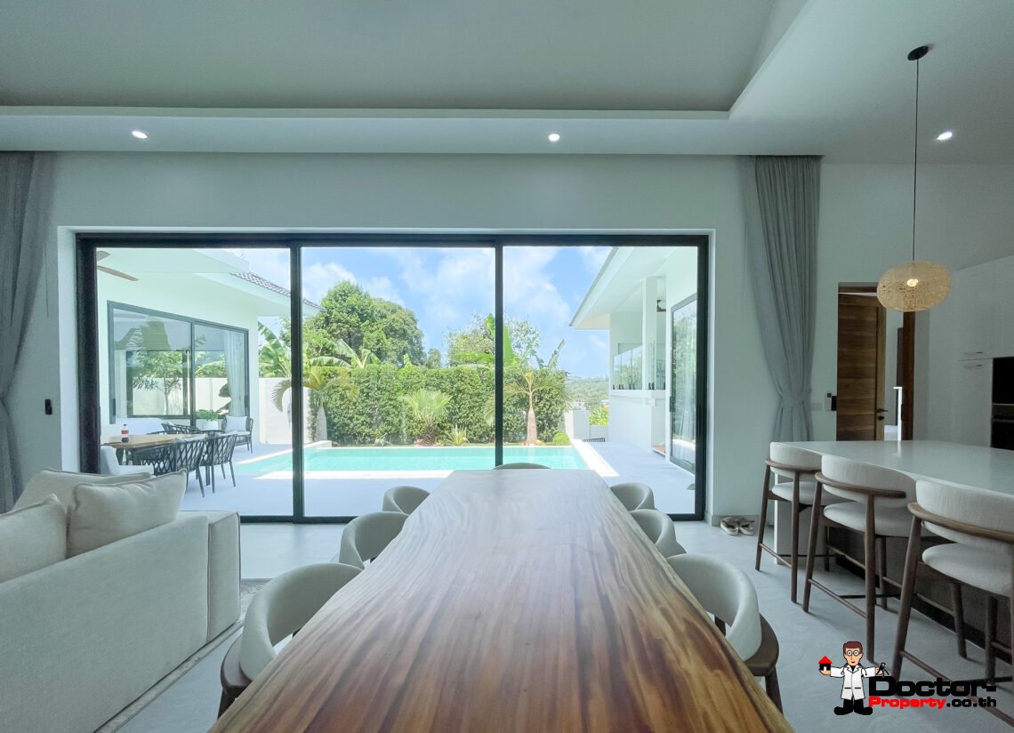 New 3 Bedroom Private Pool Villa in Plai Laem, Koh Samui – For Sale